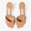 Sandale Skye 70 din piele de căprioară de culoare caramel Sandale Skye 70 din piele de căprioară de culoare caramel