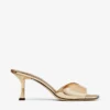 Sandale Skye 70 din piele metalizată aurie Sandale Skye 70 din piele metalizată aurie