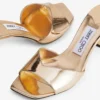 Sandale Skye 70 din piele metalizată aurie Sandale Skye 70 din piele metalizată aurie