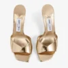 Sandale Skye 70 din piele metalizată aurie Sandale Skye 70 din piele metalizată aurie
