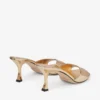 Sandale Skye 70 din piele metalizată aurie Sandale Skye 70 din piele metalizată aurie