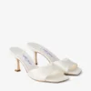 Sandale Skye 70 din satin de culoare ivoriu Sandale Skye 70 din satin de culoare ivoriu