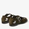 Sandale Sol Slide din piele de căprioară verde mușchi