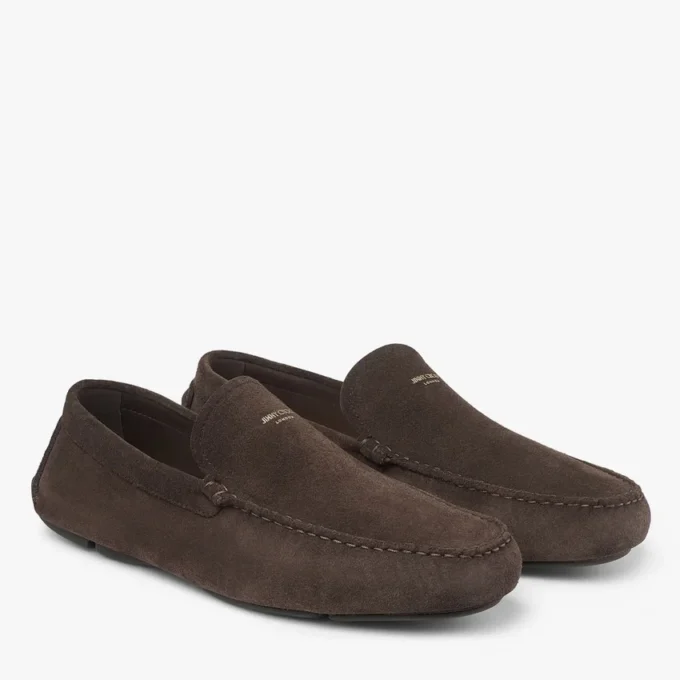 Stanly Driver Mocha Pantofi din piele de căprioară inversată