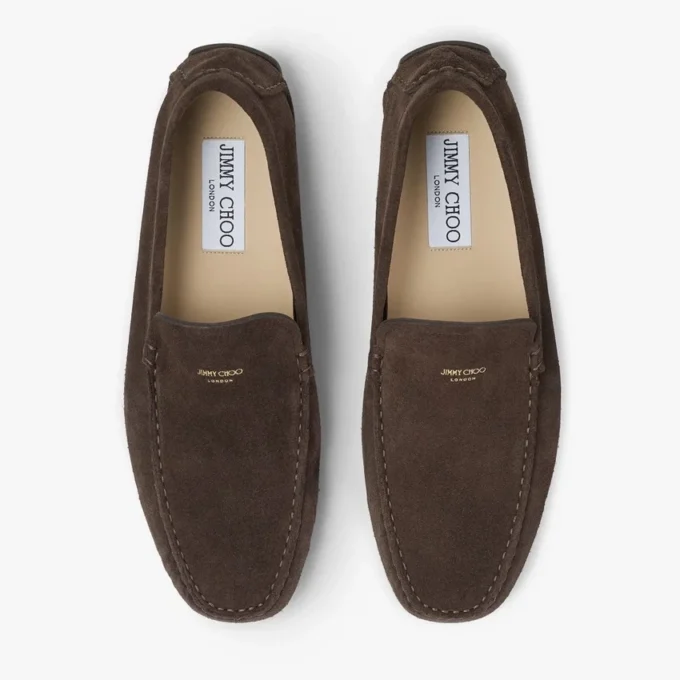 Stanly Driver Mocha Pantofi din piele de căprioară inversată