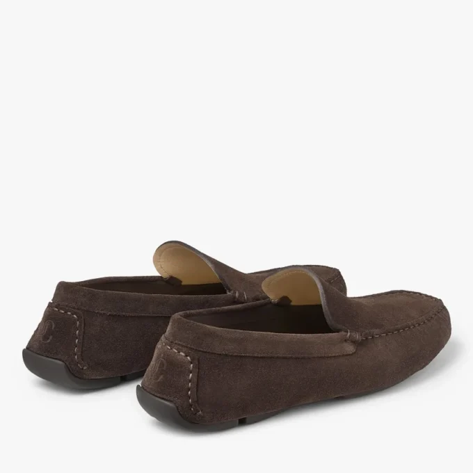 Stanly Driver Mocha Pantofi din piele de căprioară inversată