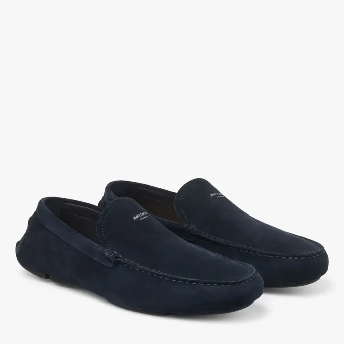 Stanly Driver Pantofi din piele de vițel întoarsă, culoare bleumarin Stanly Driver Pantofi din piele de vițel întoarsă, culoare bleumarin