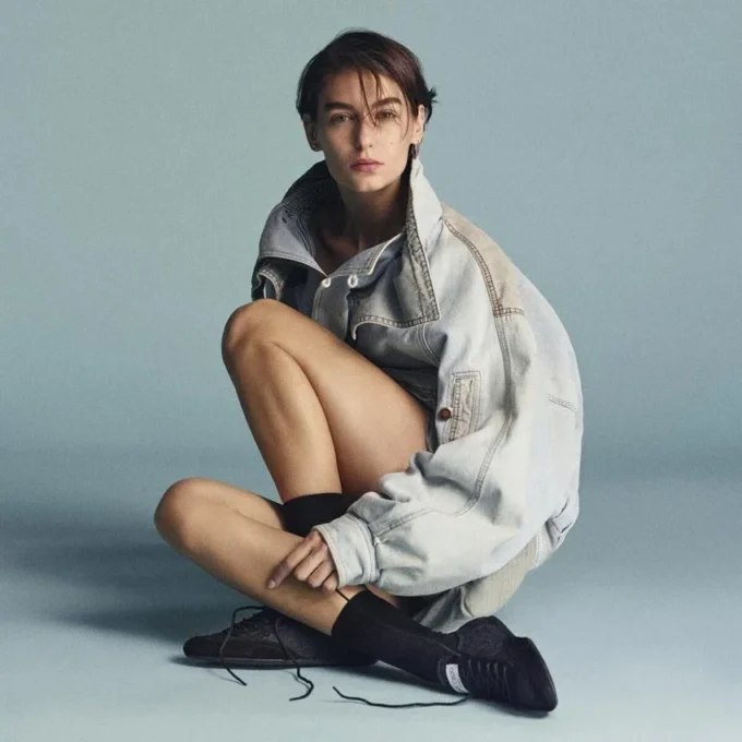 Sunny F Mix de piele neagră și adidași joși cu șireturi jimmy choo