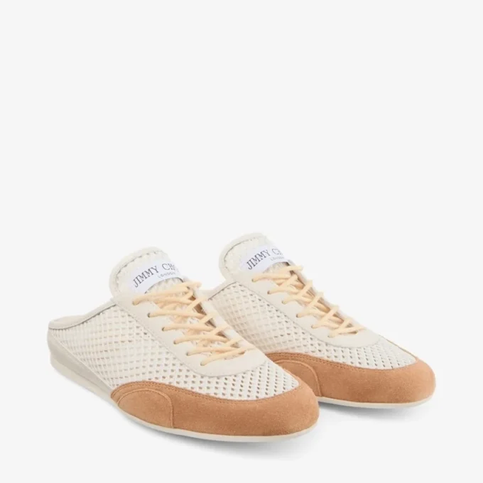 Sunny Mule F Adidași joși din piele Latte și Toffee și plasă cu model Diamond Sunny Mule F Adidași joși din piele Latte și Toffee și plasă cu model Diamond