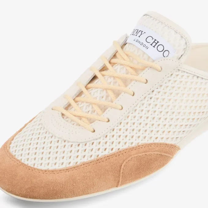 Sunny Mule F Adidași joși din piele Latte și Toffee și plasă cu model Diamond Sunny Mule F Adidași joși din piele Latte și Toffee și plasă cu model Diamond