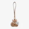 Talisman vulpe Talisman vulpe din piele de căprioară de culoare caramel cu cristale Hotfix Talisman vulpe Talisman vulpe din piele de căprioară de culoare caramel cu cristale Hotfix