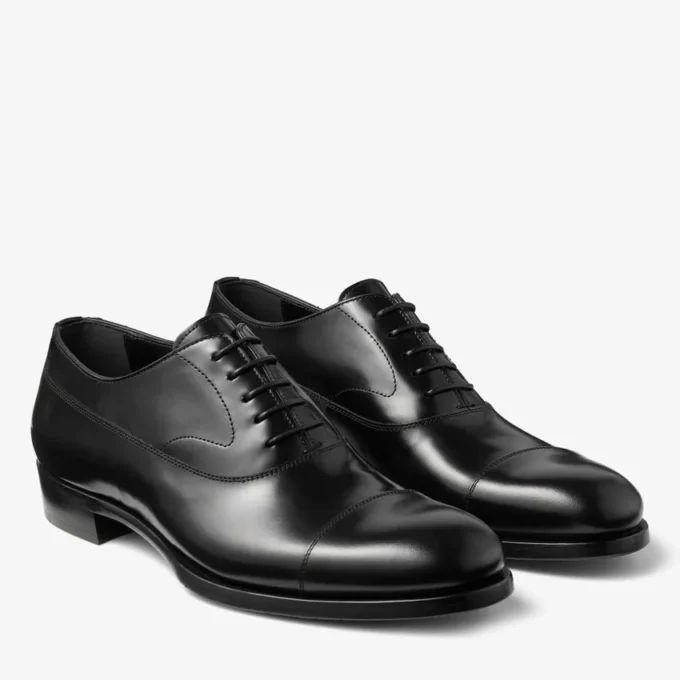 Vine Lace Up Încălțăminte cu șireturi din piele de vițel netedă neagră Vine Lace Up Încălțăminte cu șireturi din piele de vițel netedă neagră