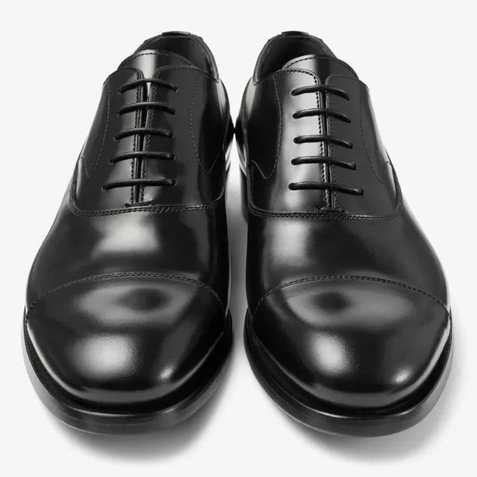 Vine Lace Up Încălțăminte cu șireturi din piele de vițel netedă neagră Vine Lace Up Încălțăminte cu șireturi din piele de vițel netedă neagră