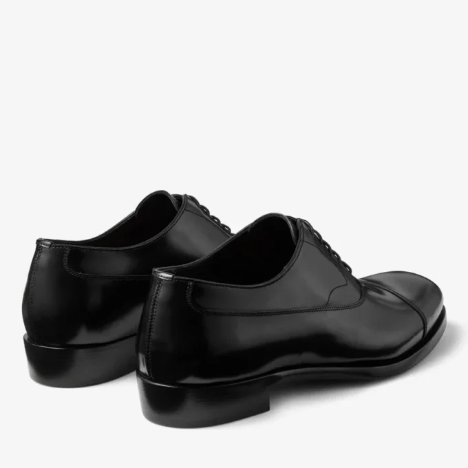 Vine Lace Up Încălțăminte cu șireturi din piele de vițel netedă neagră Vine Lace Up Încălțăminte cu șireturi din piele de vițel netedă neagră